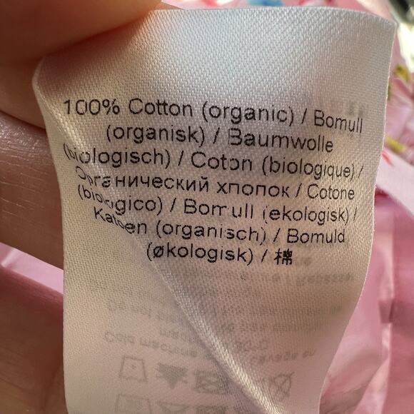 Ganni Lilac Floral Smock Top Square Neck Puff Sleeve Spring Size 44 New V13 - Picture 11 of 13